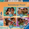 Ravensburger - 1200 4088 - Moana 2 - One Ocean One Heart - 1 x 12, 1 x 16, 1 x 20 1 x 24 Piece Puzzles