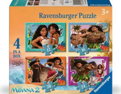 Ravensburger - 1200 4088 - Moana 2 - One Ocean One Heart - 1 x 12, 1 x 16, 1 x 20 1 x 24 Piece Puzzles