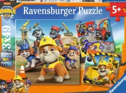 Ravensburger - 1200 4168 - Paw Control - Work Vehicles -= 3 x 49 Piece Puzzles