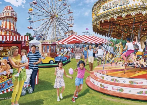Ravensburger - 1200 0173 - Vintage Fairground Fun (Trevor Mitchell) - 1000 Piece