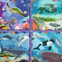 Ravensburger - 1200 4004 - Marine Life - 1 x 64, 1 x 72, 1 x 81, 1 x 90 Piece Puzzles