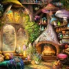 Ravensburger - 1200 1525 - Mushroom Cottage (Aimee Stewart) - 1000 Piece
