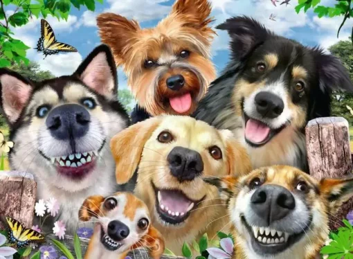 Ravensburger - 1200 0532 - Selfies Dogs` Delight (Howard Robinson) - 500 Piece