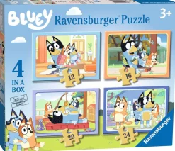 Ravensburger - 03111 - Bluey - 1 x 12, 1 x 16, 1 x 20, 1 x 24 Piece Puzzles