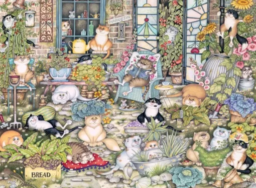 Ravensburger - 16978 - Crazy Cats - The Good Life (Linda Jane Smith) - 500 piece