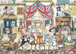 Ravensburger - 17487 - Crazy Cats - Afternoon Tea at Tiddles (Linda Jane Smith) - 1000 Piece