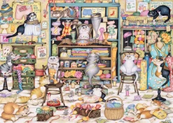 Ravensburger - 17623 - Crazy Cats - Mrs Hardwick`s Haberdashery - 1000 Piece