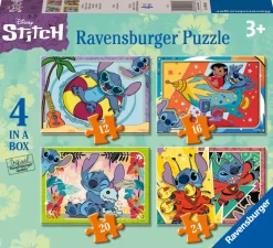 Ravensburger - 12001069 - Disney Stitch - Vacay Mode - 1 x 12, 1 x 16, 1 x 20 x 1 x 24 Piece Puzzles