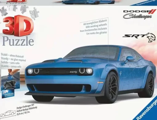 Ravensburger - 11283 - Dodge Challenger SRT Hellcat Redeye Widebody - 163 Piece 3D Puzzle
