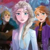 Ravensburger - 12866 - Frozen II - Elsa, Anna, and Kristoff - 300 XXL Piece