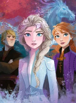Ravensburger - 12866 - Frozen II - Elsa, Anna, and Kristoff - 300 XXL Piece
