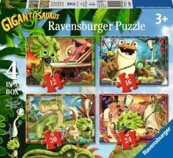 Ravensburger - 03080 - Gigantosaurus - 1 x 12, 1 x 16, 1 x 20, 1 x 24 Piece Puzzles
