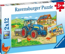 Ravensburger - 07616 - Hard at Work - 2 x 12 Piece Puzzles