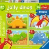 Ravensburger - 07289 - Jolly Dinos (My First Puzzles) - 1 x 2, 1 x 3, 1 x 4, 1 x 5 Piece Puzzles