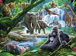 Ravensburger - 12970 - Jungle Animals - 100 XXL Piece