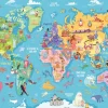 Ravensburger - 13343 - Map of the World (Alice De Marco) - 100 XXL Piece