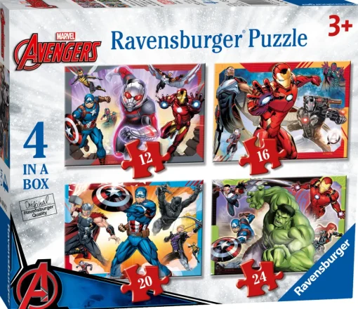 Ravensburger - 06942 - Marvel Avengers - 1 x 12, 1 x 16, 1 x 20, 1 x 24 Piece Puzzles