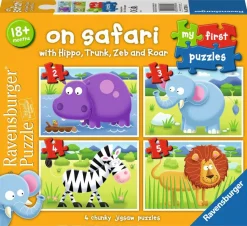 Ravensburger - 07301 - On Safari - My First Puzzles - 1 x 2, 1 x 3, 1 x 4, 1 x 5 Piece Puzzles