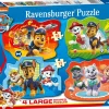 Ravensburger - 03028 - Paw Control - 1 x 10, 1 x 12, 1 x 14, 1 x 16 Piece Shaped Puzzles