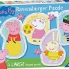Ravensburger - 06956 - Peppa Pig - 1 x 10, 1 x 12, 1 x 14, 1 x 16 Piece Large Shaped Puzzles