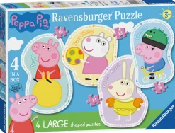 Ravensburger - 06956 - Peppa Pig - 1 x 10, 1 x 12, 1 x 14, 1 x 16 Piece Large Shaped Puzzles