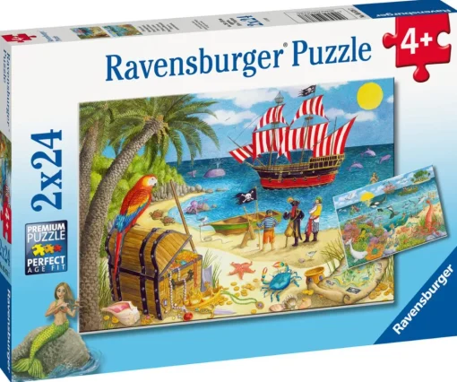 Ravensburger - 05676 - Pirates and Mermaids - 2 x 24 Piece Puzzles