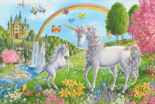 Ravensburger - 03043 - Prancing Unicorns (Ingrid) - 24 Piece Super Sized Floor Puzzle