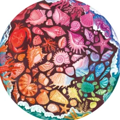 Ravensburger - 12000823 - Seashells (Irina Diasli) - 500 Piece Circular