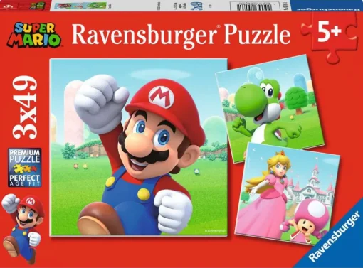 Ravensburger - 05186 - Super Mario - 3 x 49 Piece Puzzles