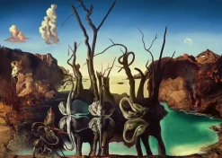 Ravensburger - 17180 - Swans Reflecting Elephants (Salvador Dali) - 1000 Piece