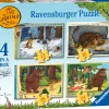 Ravensburger - 06916 - The Gruffalo, Storybook Time - 4 in a Box ( 1 x 12, 1 x 16, 1 x 20, 1 x 24 Piece Puzzles)