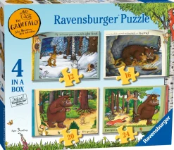 Ravensburger - 06916 - The Gruffalo, Storybook Time - 4 in a Box ( 1 x 12, 1 x 16, 1 x 20, 1 x 24 Piece Puzzles)