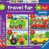 Ravensburger - 07303 - Travel Far - My First Puzzles - 1 x 2, 1 x 3, 1 x 4, 1 x 5 Piece Puzzles