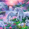 Ravensburger - 10021 - Unicorns in the Sunset glow (Ute Thoniben) - 150 XXL Piece