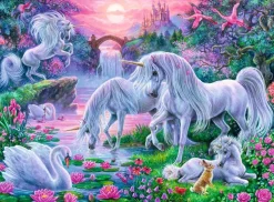 Ravensburger - 10021 - Unicorns in the Sunset glow (Ute Thoniben) - 150 XXL Piece