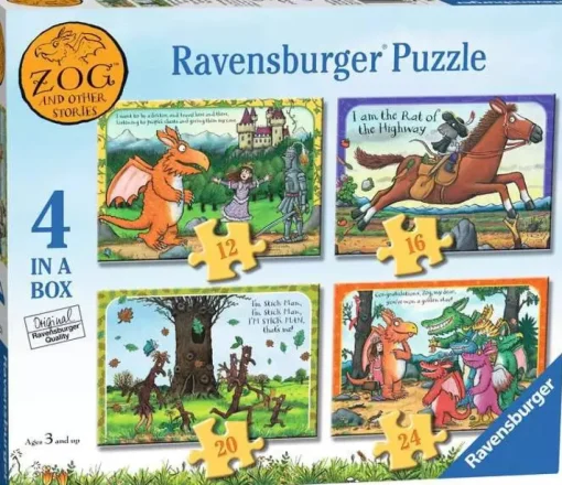 Ravensburger - 03062 - Zog and Other Stories - 1 x 12, 1 x 16, 1 x 20, 1 x 24 Piece Puzzles