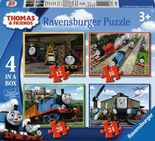 Ravensburger - Thomas and Friends - 1 x 12, 1 x 16, 1 x 20, 1 x 24 Piece Puzzles