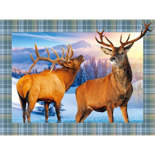 Sawley Fine Arts - JP010 - Red Deer Stags - 1000 Piece