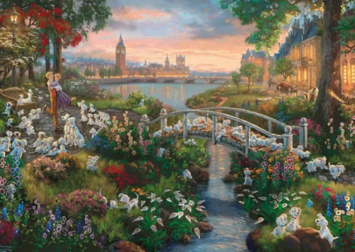 Schmidt - 59489 - 101 Dalmatians (Thomas Kincade) - 1000 Piece