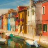 Schmidt - 58991 - Bright Houses on the Island of Burano - 1000 Piece