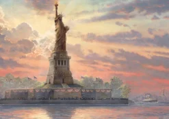 Schmidt - 59498 - Dedicated to Liberty (Thomas Kincade) - 1000 Piece Glow in the Dark