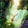 Schmidt - 59910 - Deer in the Forest (Georgia Fellenberg) - 1000 Piece