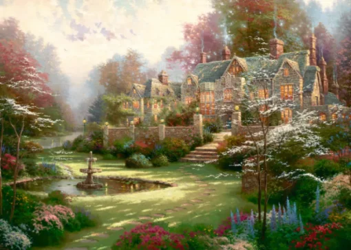 Schmidt - 57453 - Gardens Beyond Spring Gate (Thomas Kincade) - 2000 Piece