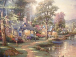 Schmidt - 57452 - Hometown Lake (Thomas Kincade) - 1500 Piece