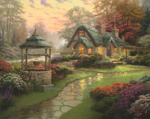 Schmidt - 58463 - Make a Wish Cottage (Thomas Kincade) - 1000 Piece