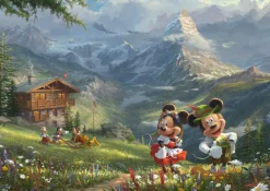 Schmidt - 59938 - Mickey and Minnie in the Alps (Thomas Kincade) - 1000 Piece