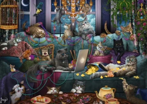 Schmidt - 59989 - Quarantine Cats (Brigid Ashwood) - 1000 Piece