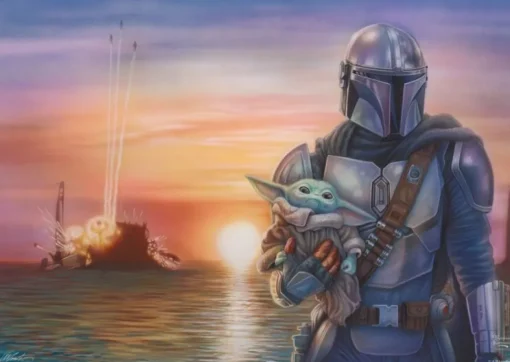 Schmidt - 57377 - Star Wars - The Mandalorian - A New Direction (Thomas Kincade) - 1000 Piece