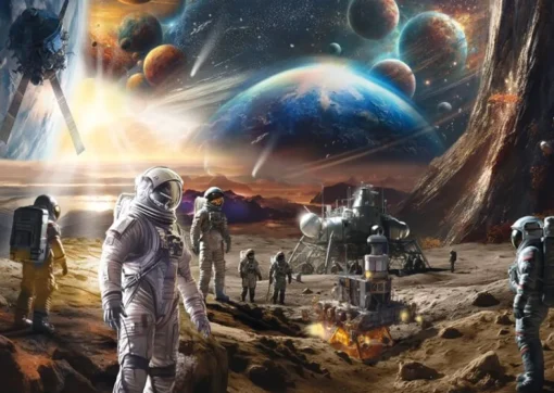 Schmidt - 58537 - The Final Frontier, Space Exploration (Michele Farella) - 1000 Piece