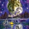 Schmidt - 58233 - Wolf in the Moonlight (John Enright) - 1000 Piece